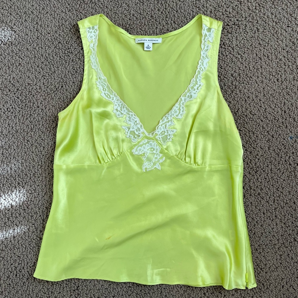 Banana Republic silk lace camisole